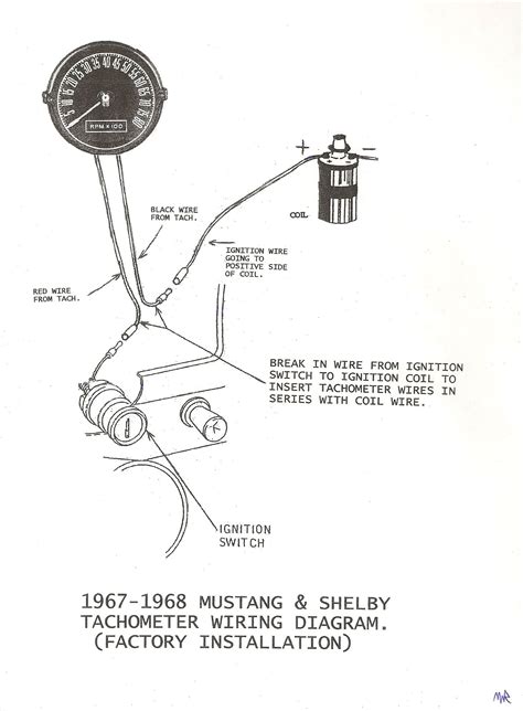 mustang wiring  tachometer   mustang shelby factory tach wiring diagram jpeg