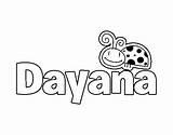 Dayana Nombres sketch template