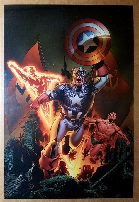 avengers captain america namor marvel comics poster by