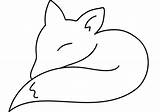 Fuchs Raposa Colorir Dormindo Ausmalbild Desenhos Ausdrucken Schlafender Malvorlagen Gratis Categorias sketch template
