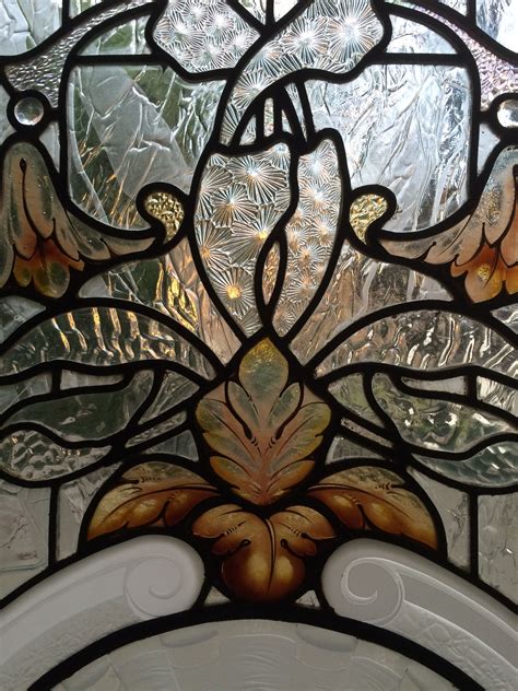 stained glass and sandblasted etched glass details realized by france
