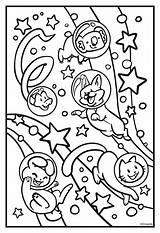 Cats Cosmic Coloring Galaxy Fun Crayola Pages Print Animals sketch template