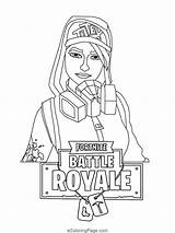 Fortnite Coloring Pages Printable Print Color Kids Battle Characters Royale Bear Sheets Girl Ramirez Ecoloringpage Colouring Scribblefun Trooper Female Logo sketch template