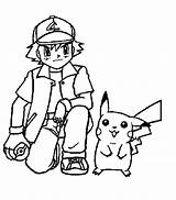 Pokemon Ash Misty Brock Coloring Pages Popular sketch template