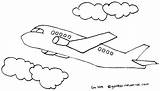 Pesawat Mewarnai Terbang Transportasi Alat Udara Papan sketch template