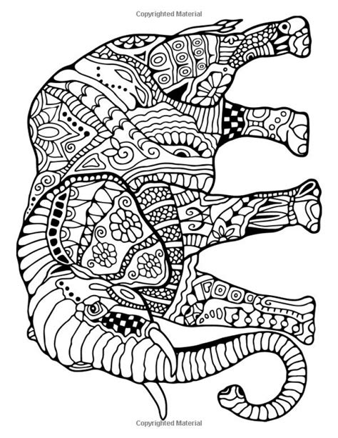 printable elephant coloring pages  adults kl