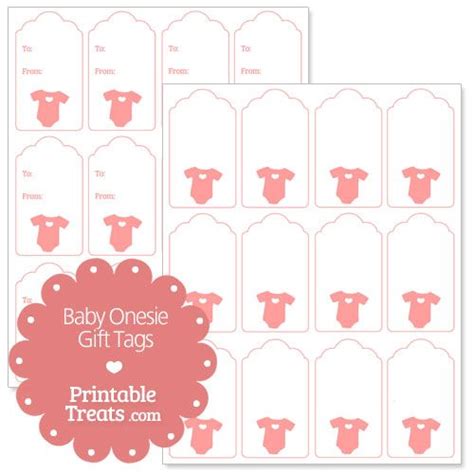 pink baby onesie gift tags onesie gift printable baby gift tags