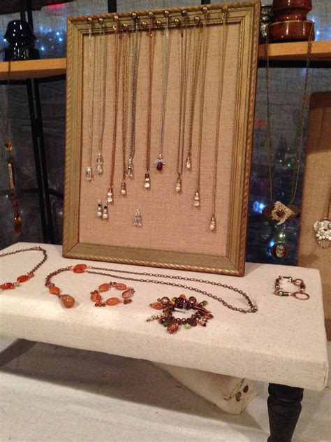 necklace display ljblock designs jewellery storage display craft fair displays repurposed