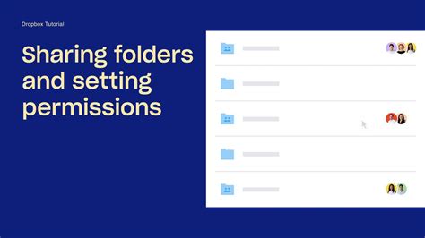 sharing folders  setting permissions dropbox tutorials dropbox youtube