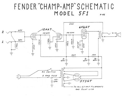 schematic diagram guitar amplifier