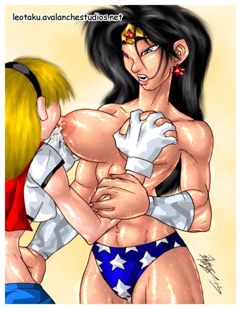 supergirl sucks amazon boobs wonder woman and supergirl