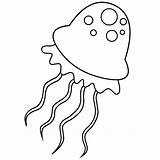 Jellyfish Kwallen Kleurplaat Ocean Kwal Lineart Simplicity Clipartmag Sweetclipart Goodinfo sketch template