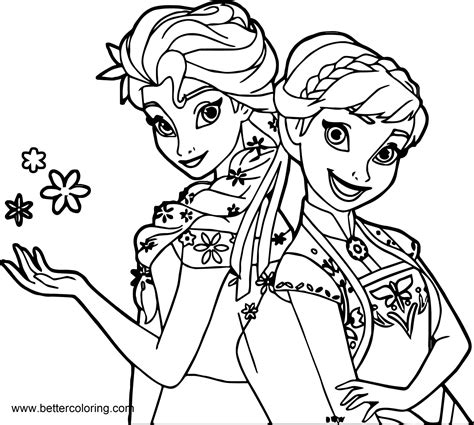 frozen elsa  anna coloring pages  printable coloring pages
