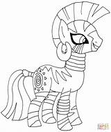 Pony Coloring Little Pages Zecora Printable Color Drawing Template Print Fluttershy Equestria Girls Book Prints Kids Online Getdrawings Paper sketch template