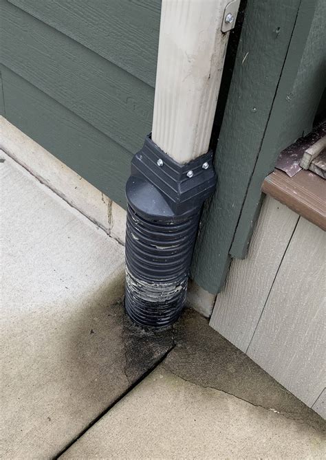 drainage downspout clogged home improvement stack exchange