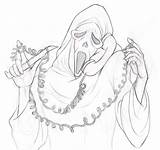 Daylight Ghostface Scream Villains Screaming sketch template
