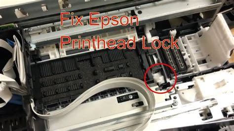 detailed guide  solve epson printhead lock malfunction unlock cartridge carriage cradle