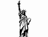 Liberty Statue Coloring Manga Coloringcrew sketch template