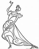 Spanish Dancer Flamenco sketch template