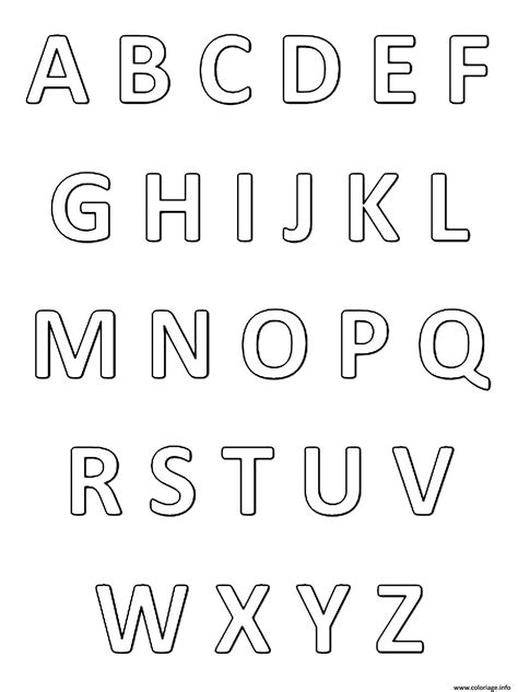 coloriage abecedaire alphabet  lettres francais jecoloriecom