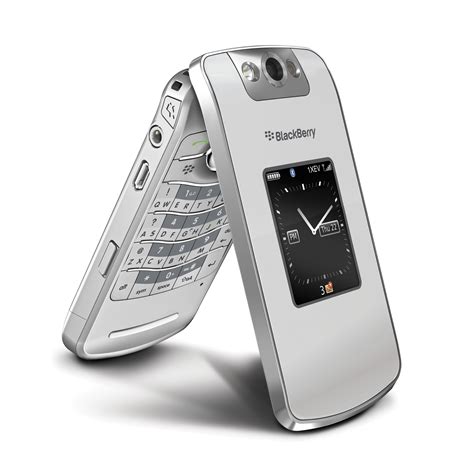 rim blackberry pearl flip  verizon silver cell phone