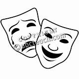 Drama Mask Coloring Masks Comedy Tragedy Pages Drawing Clip Clipart Draw Theatre Getcolorings Paintingvalley Clipartmag Choose Board sketch template