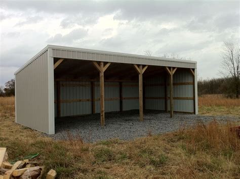 pole barn  loafing shed material list building plans     farmin pinterest