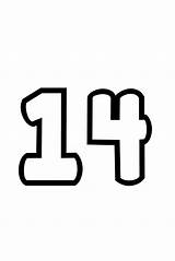 14 Number Bubble Printable Letters sketch template