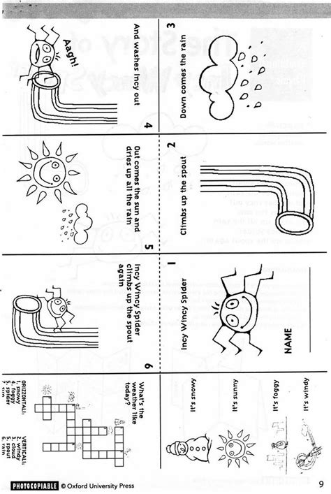 wincy spider mini book mini books kindergarten worksheets