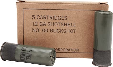 winchester ammunition military grade  gauge   buck   box