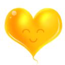 yellow heart icon  hearts icons iconspedia