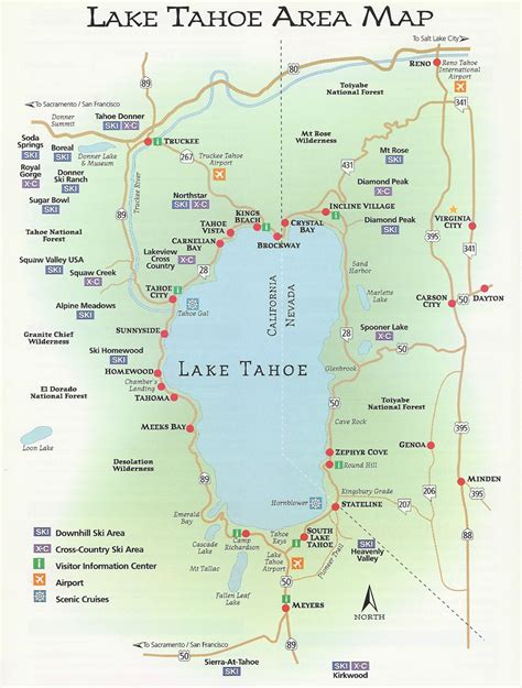 maps lake tahoe maps