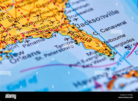 florida map  res stock photography  images alamy