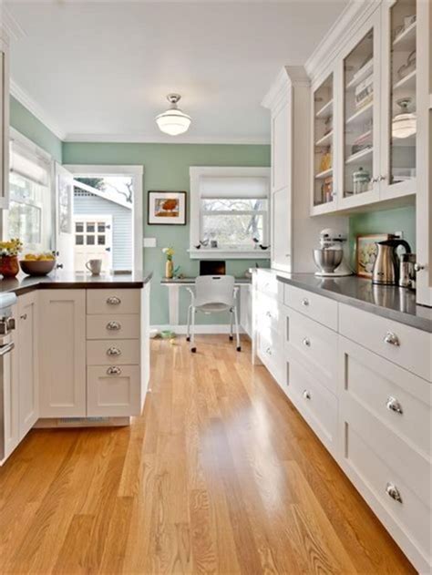 popular kitchen color schemes trends  craft home ideas green kitchen walls