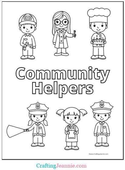 community helper coloring pages  printable community helpers