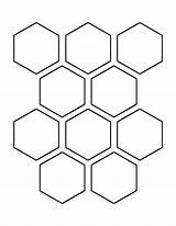 Hexagon Pattern Template Inch Printable Stencil Hexagons Shapes Shape Outline Patterns Templates Print Honeycomb Patternuniverse Pdf Stencils Half Tattoo Crafts sketch template