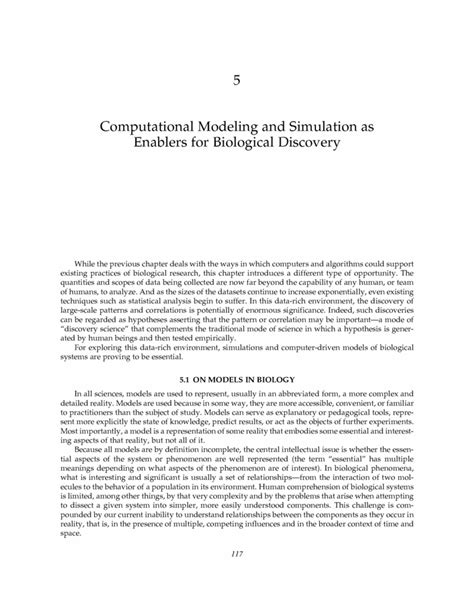 computational modeling  simulation  enablers  biological