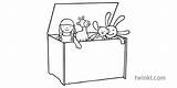 Toy Box Twinkl Illustration sketch template