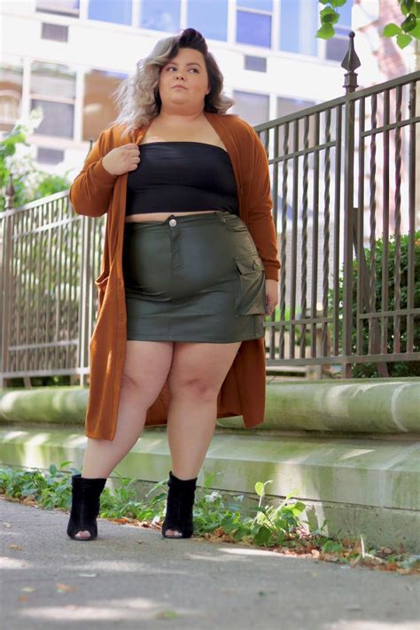 how to wear a leather skirt with a tummy plus size leather skirt