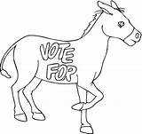 Donkey Ritagliare Asino Burro Democrat Sagoma Pecora Mulas Mula Idees Buey Burros sketch template
