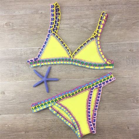 sexy bikinis 2020 summer women swimsuit hand crocheted bikini set