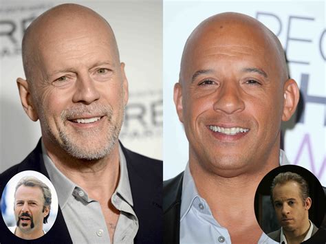 Bruce Willis Franck Leboeuf Vin Diesel 12 Stars Chauves Mais Sexy