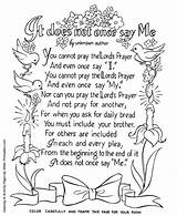 Prayer Coloring Pages Lords Lord Bible Printables Children Kids Adult Praying Colouring Bedtime Clipart Jesus Adults Verse Ages School Clip sketch template