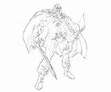 Taskmaster Coloring Marvel Vs Capcom Pages sketch template
