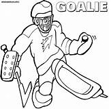 Goalie Hockey Coloring Pages Colorings sketch template