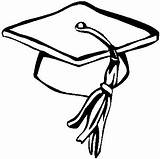 Tassel Clip Graduation Cliparts Cap sketch template