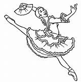 Ballerina Coloring Professional sketch template