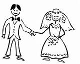 Coloring Pages Marry Weddings Library Clipart Wedding Cartoon Married Popular sketch template