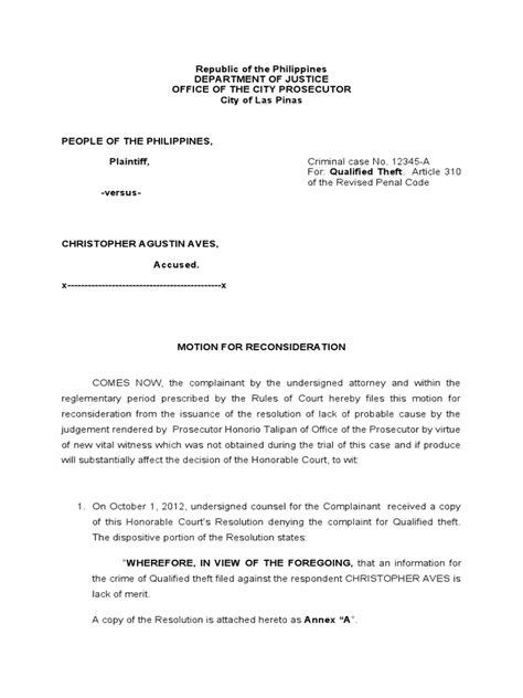 write  motion  court template