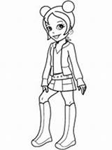 Polly Coloriage Shani sketch template